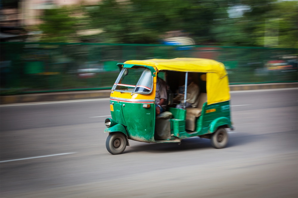ריקשה ממונעת - מאמצעי התחבורה הנפוצים בהודו